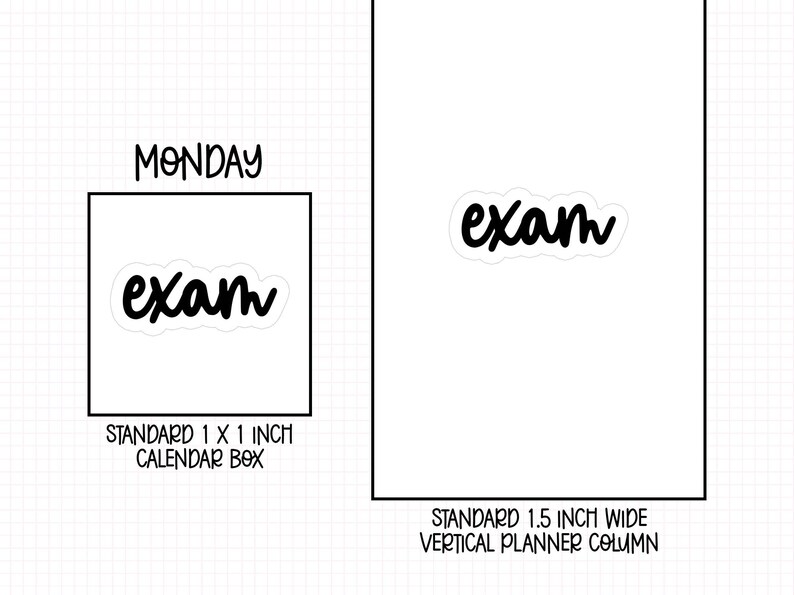 Exam Planner Stickers | RF-05 | school & college sticker image 5