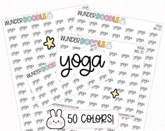 Yoga Planner Stickers | MS-31 | workout stickers