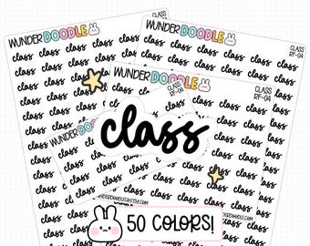 Class Planner Stickers | Font RF, Student Stickers