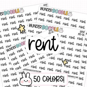 Sticker für die Miete | MS-06 | Schriftart MS | Geldscheinaufkleber