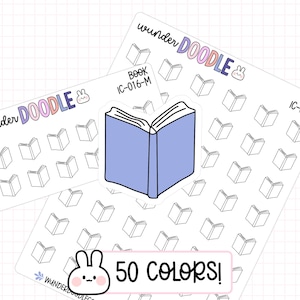 Book Planner Stickers | IC-016 | Icon Stickers | reading planner stickers