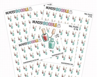 Nail Polish Planner Stickers | IC-96 | Mani-Pedi Appointment Reminders