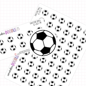 Soccer Ball Planner Stickers | Icon Stickers | IC-021 | soccer icons, soccer stickers