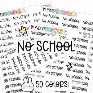 Keine Schule Sticker | AW-09 | Schriftart AW | Schule Aufkleber