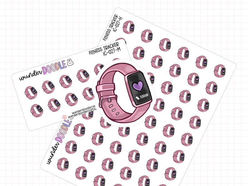 Fitness Tracker Planner Stickers | Icon Stickers | IC-027 | Fitness ...