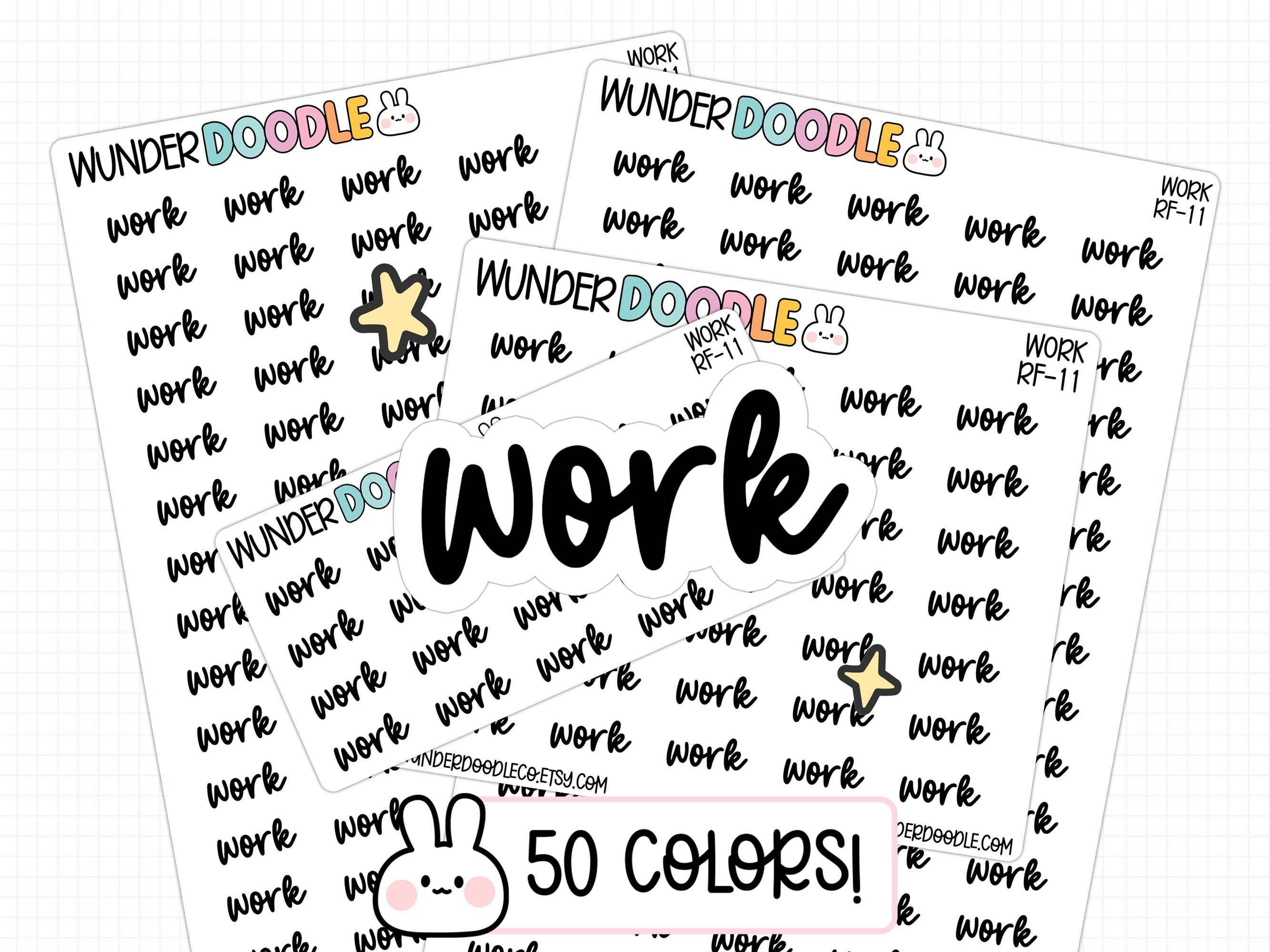 Work Planner Stickers | Functional Journal Stickers - Etsy