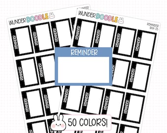 Reminder Planner Stickers | BOX-25 | functional stickers