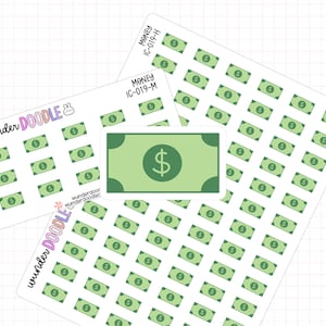 Money Planner Stickers | IC-019 | Icon Stickers | payday stickers