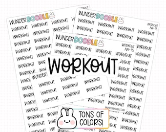 Naklejki do planowania treningów | AW-15 | naklejka fitness