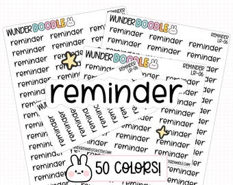 Reminder Planner Stickers | LR-06 | planning sticker