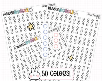 Ronde checklistplannerstickers | Takenlijststickers