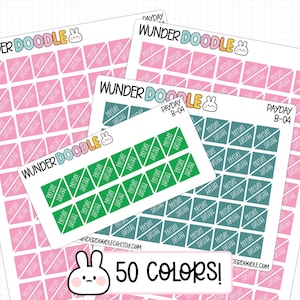 Payday Corner Planner Stickers | B-04 | Font SC | functional stickers