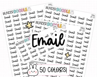 Email Planner Stickers | RF-23 | task stickers, contact reminders