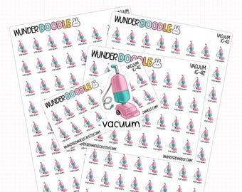 Staubsauger Planer Aufkleber | S-42 | Putzplan, Putzcheckliste