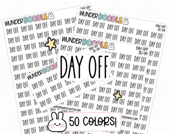 Day Off Planner Stickers | SC-09 | work stickers