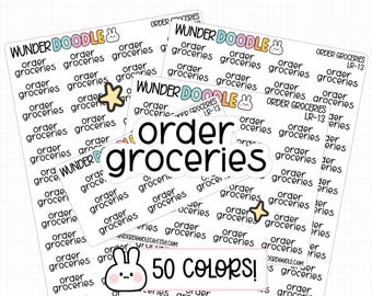 Order Groceries Planner Stickers | LR-13 | grocery stickers