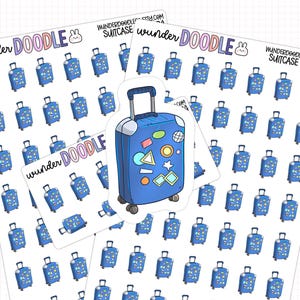 Adesivos para planejador de mala | IC-124 | adesivos de ícones de viagem