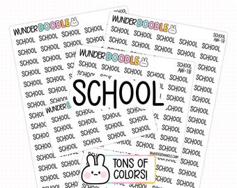 School Planner Stickers | AW-18 | functional stickers