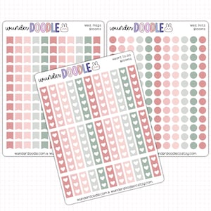 Blooms Planner Stickers | dots, flags & to-do&#39;s