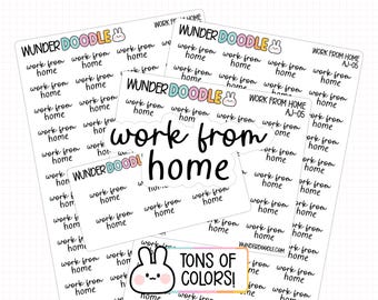 Work From Home Planner Stickers | AJ-05 | functional stickers