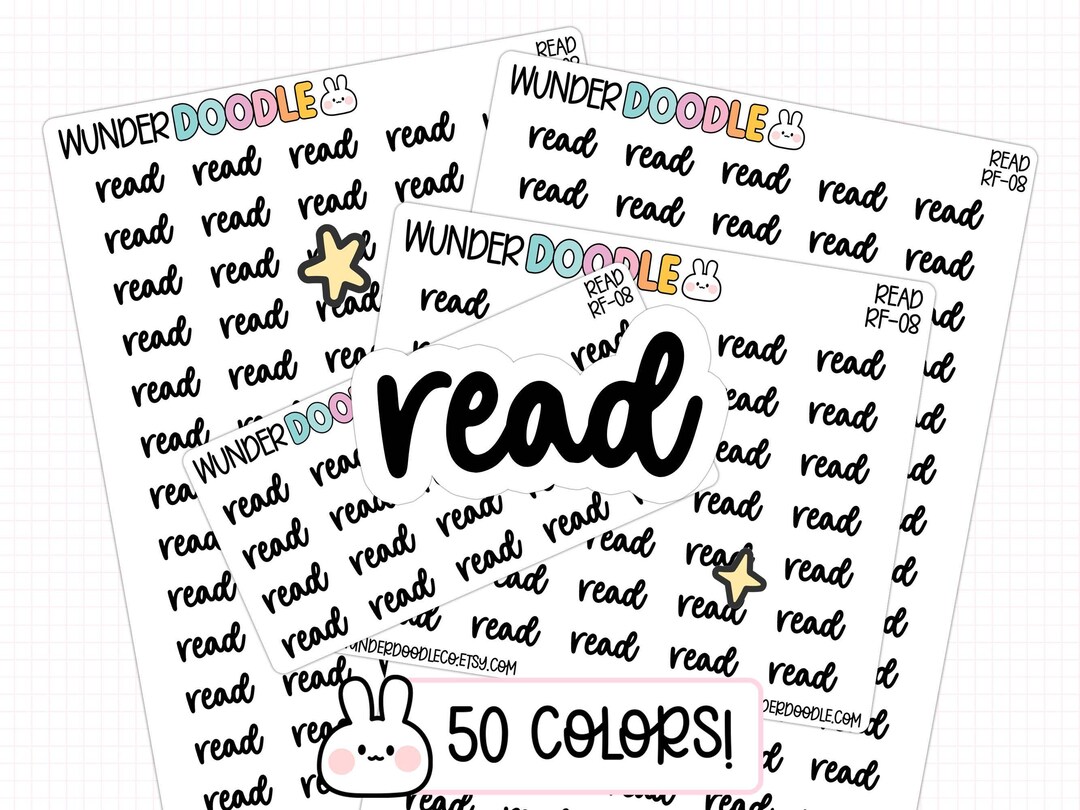 Read Planner Stickers | Bookish Journal Stickers - Etsy
