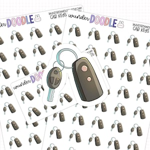 Car Keys Planner Stickers | IC-126 | car icon stickers
