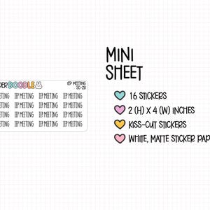 IEP Meeting Planner Stickers | SC-28 | Font MS | functional stickers image 4