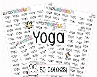 Yoga Planner Stickers | NYP-18 | exercise sticker