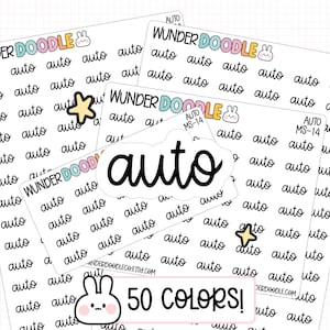 Naklejki Auto Planner | MS-14 | Czcionka MS | naklejki na rachunki