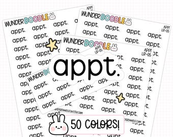 Appt Planner Stickers  | LR-05 | appointment reminder stickers