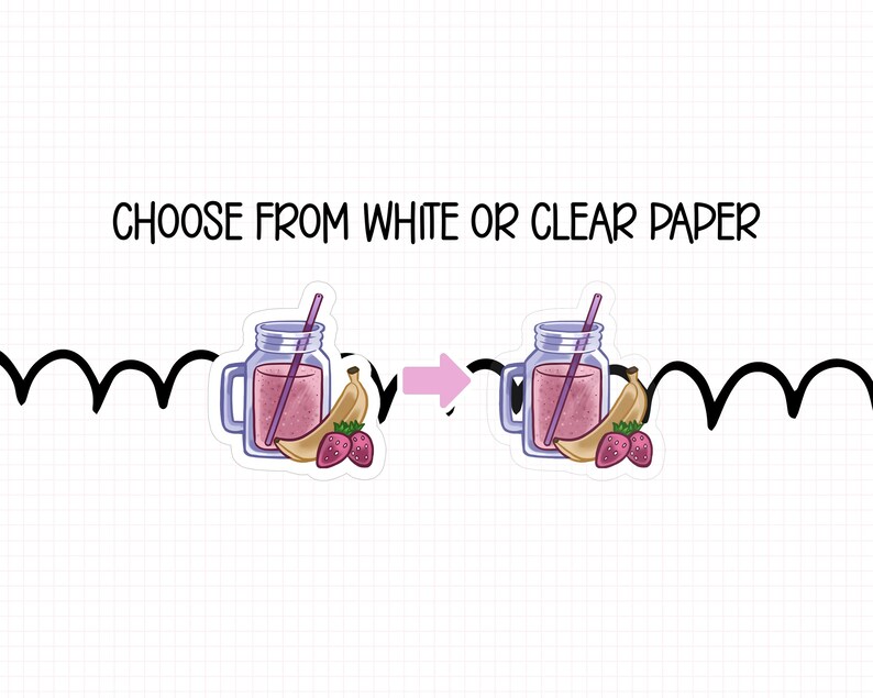 Smoothie Planner Stickers | IC-36 | Food Tracker Icons image 6