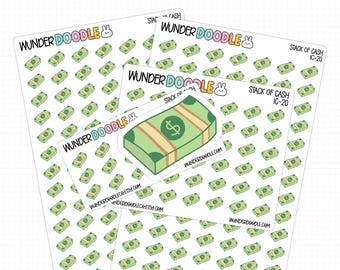 Cash Stack Sticker | L-20 | Haushaltssymbole