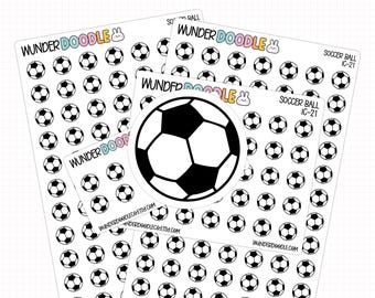 Soccer Ball Planner Stickers | IC-21 | Sports Icon Stickers