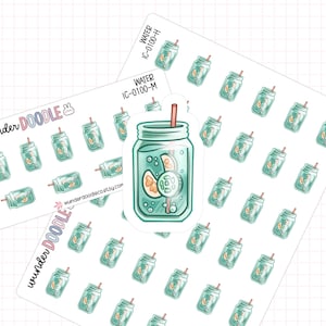 Water Planner Stickers | IC-0100 | hydrate stickers