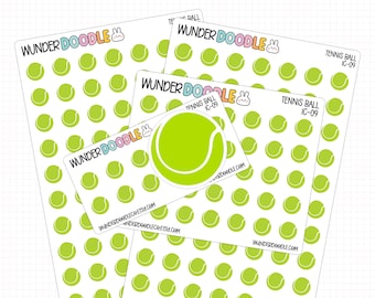 Tennis Ball Planer Aufkleber | Trainings-Tracker