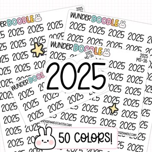 2025 Planner Stickers | MS-36 | Font MS | functional stickers