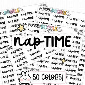 Pegatinas para el planificador de la siesta / KS-14 / Font Duo KS / pegatinas de autocuidado