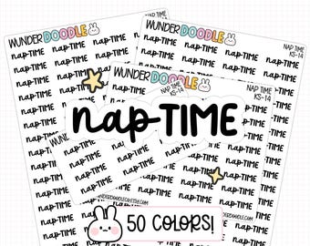 Nap Time Planner Stickers | KS-14 | self care stickers