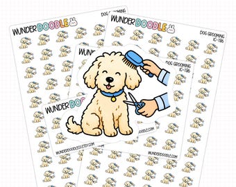 Dog Groomer Planner Stickers | IC-186 | pet appointment icon
