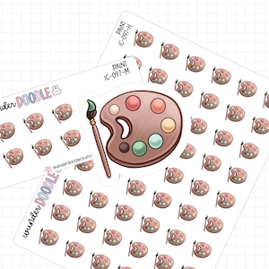 Painting Planner Stickers | IC-097 | art stickers