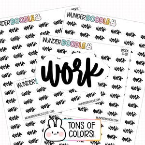Work Planner Stickers | G-02 | schedule sticker