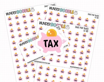 Save for Taxes Planner Stickers | IC-83 | self employed icon stickers