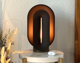 Mid Century Table Lamp for Bedside or Nightstand, Small Desk Lamp and Statement Lamp for Mood Lighting