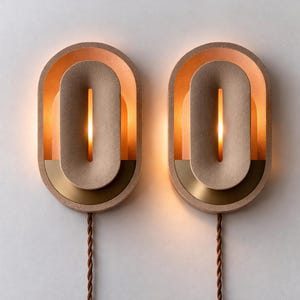 Plug In Wall Sconce Dimmable Bedroom Lamp, Mid Century Modern Bedside Light, Unique Wall Sconce with smart APP control. image 19