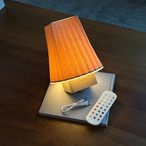 Cordless Rechargeable Modern Table Lamp – Dimmable Mid Century Lighting for Bedroom, Bedside, Entryway, Accent, Mood, or Night Light