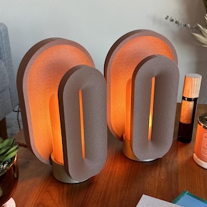 Bedside Lamp Set of Two Mid Century Modern Table Lamps, Dimmable Nightstand Lamp, Ambient Mood Lighting