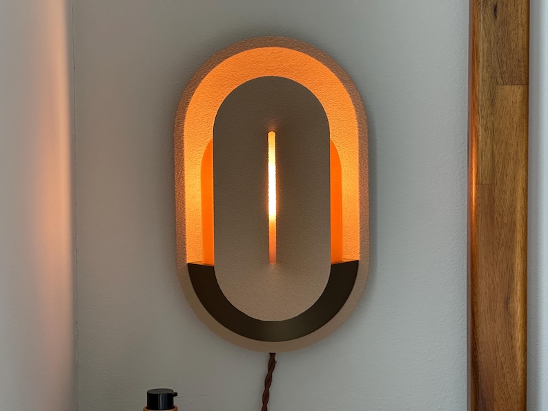 Wall Sconce Set in Mid Century Modern Lamps, Bedside Lights, Dimmable Nightstand Lamp, Ambient Mood Lighting, Housewarming Gift