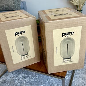 Pure MDRN Dune Lamp Packaging.