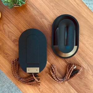 Black Wall Sconce Set in Mid Century Modern Lamps, Bedside Lights, Dimmable Nightstand Lamp, Ambient Mood Lighting, Housewarming Gift