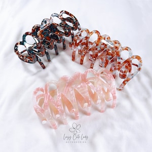 Fashionable Oversized Hair Claw - Stylish Hair Accessory-Hair Accessory-for girl for women- gift- Cute Hair Claw- acetate hair Claw